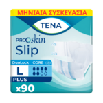 Tena Πάνες Ενηλίκων Proskin Slip Plus Large (92-144εκ) Μηνιαια Συσκευασία 90τεμ (3*30τεμ)